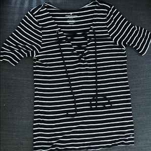 American eagle striped tee